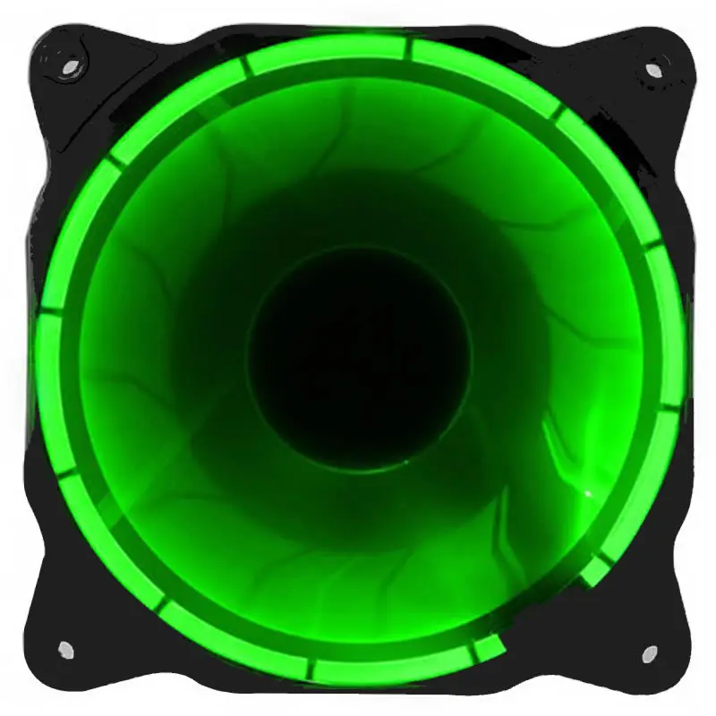 

Cool !!! Solar Eclipse 12cm 120mm Cooler cooling fan silent fan Blue Green Red White color Light Guide Ring 2017 Promotion