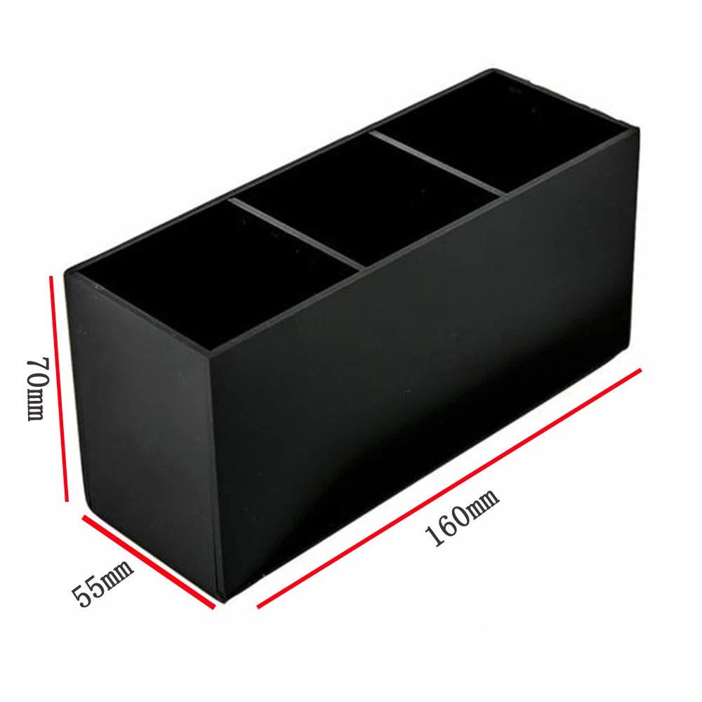 Acrylic Makeup Organizer Brush And Liner Storage Make Up Tools Storage Boxes 3 Slots Lipstick Stand Case