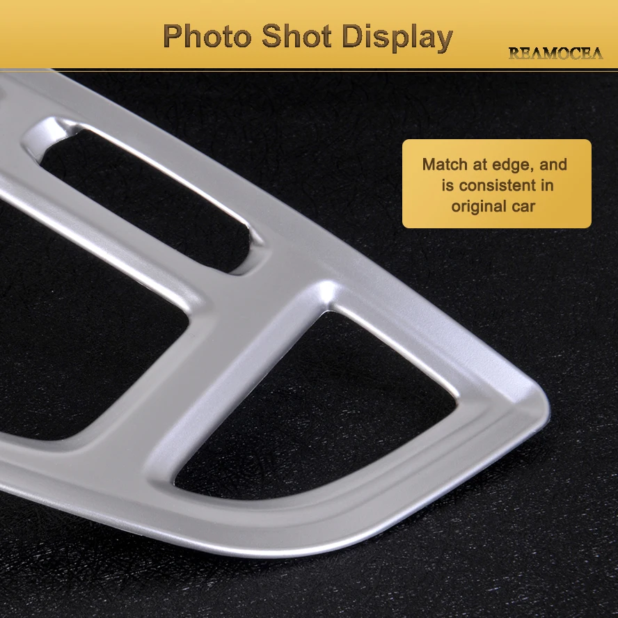 Car auto part air conditioning cover outlet decoration circle trim for Ford Escape Kuga 2013-2015-2017abs chrome 2cps per set