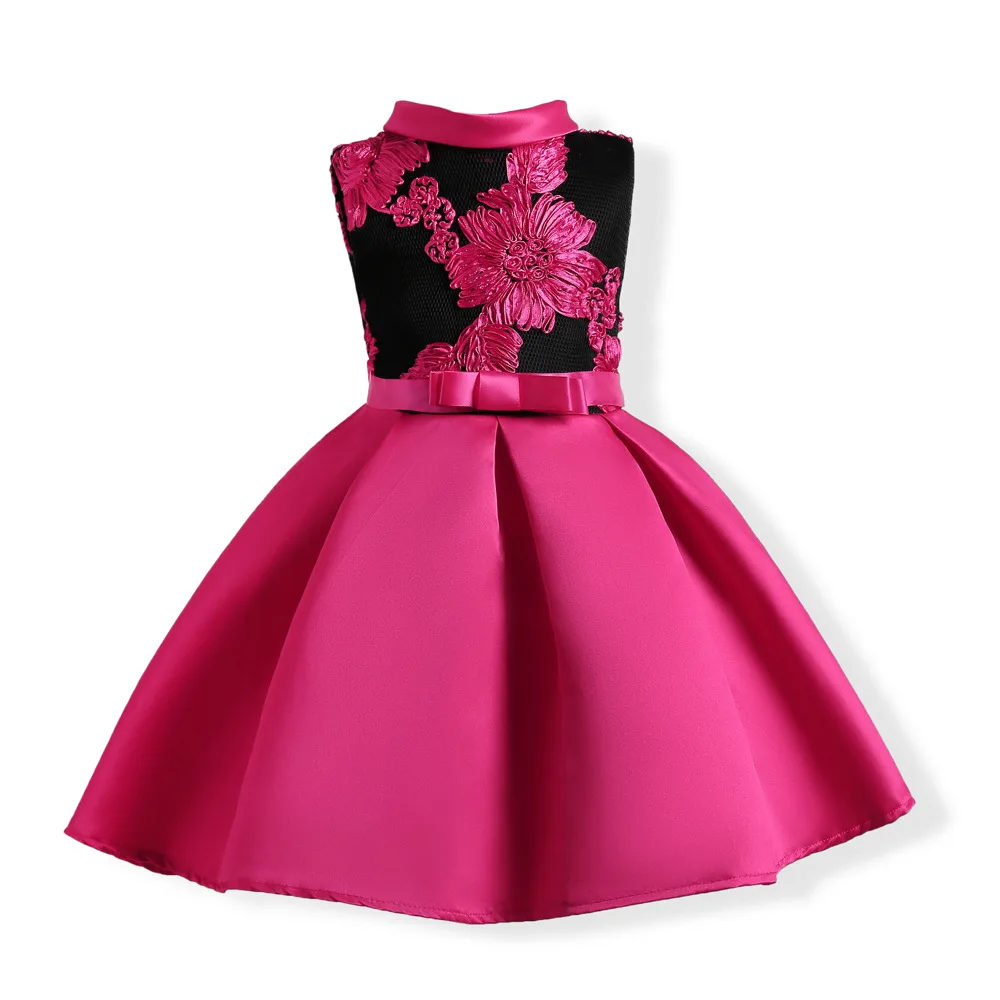 

Brand Baby Girl Embroidered Evening Dress Girls Clothes For 3-10 Years Old