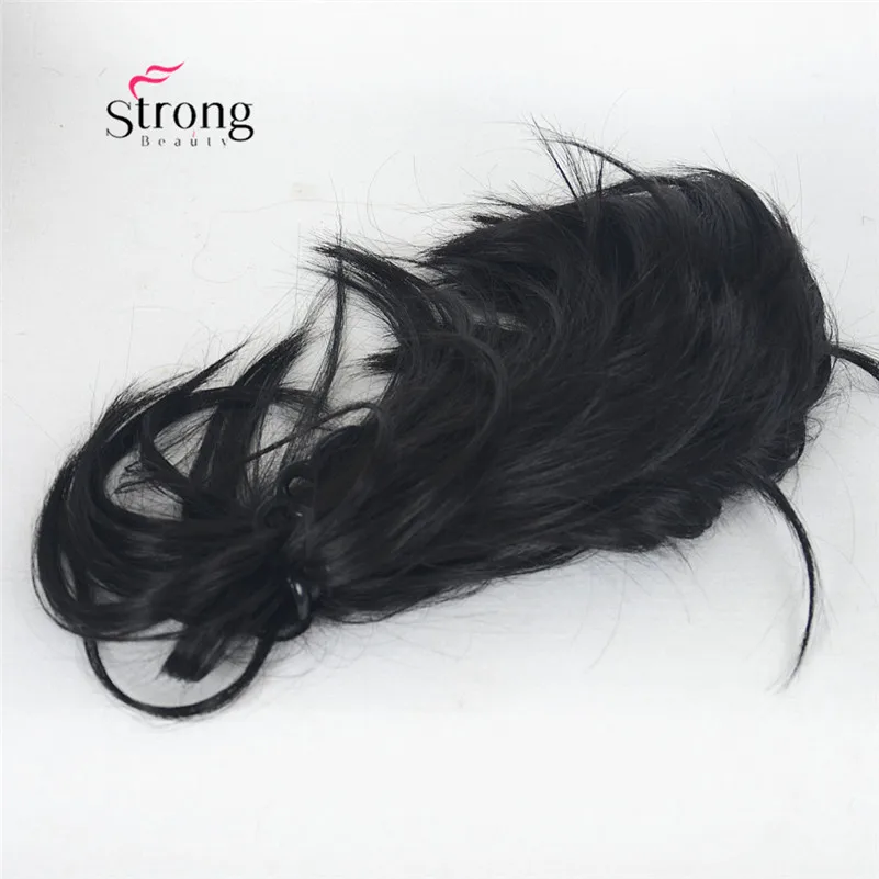 StrongBeauty 12 дюймов зажим на конский хвост наращивание волос толстые челюсти коготь на синтетических волосах конский хвост выбор цвета