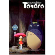 TAAWAA My Neighbor TOTORO Japan Anime Cartoon Hayao Miyazaki Art Silk Poster Print 12x18 32x48 inch Wall Painting Home Decoratio