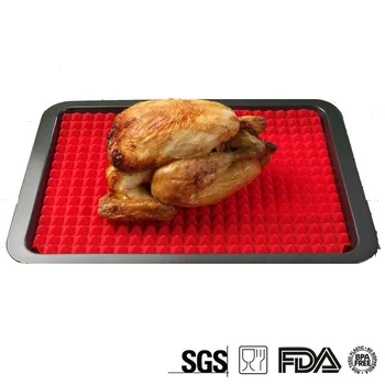

1pcs Pyramid Bakeware BBQ Pan Nonstick Silicone Baking Mats Pads Moulds Cooking Mat Oven Baking Tray Sheet Kitchen Tools