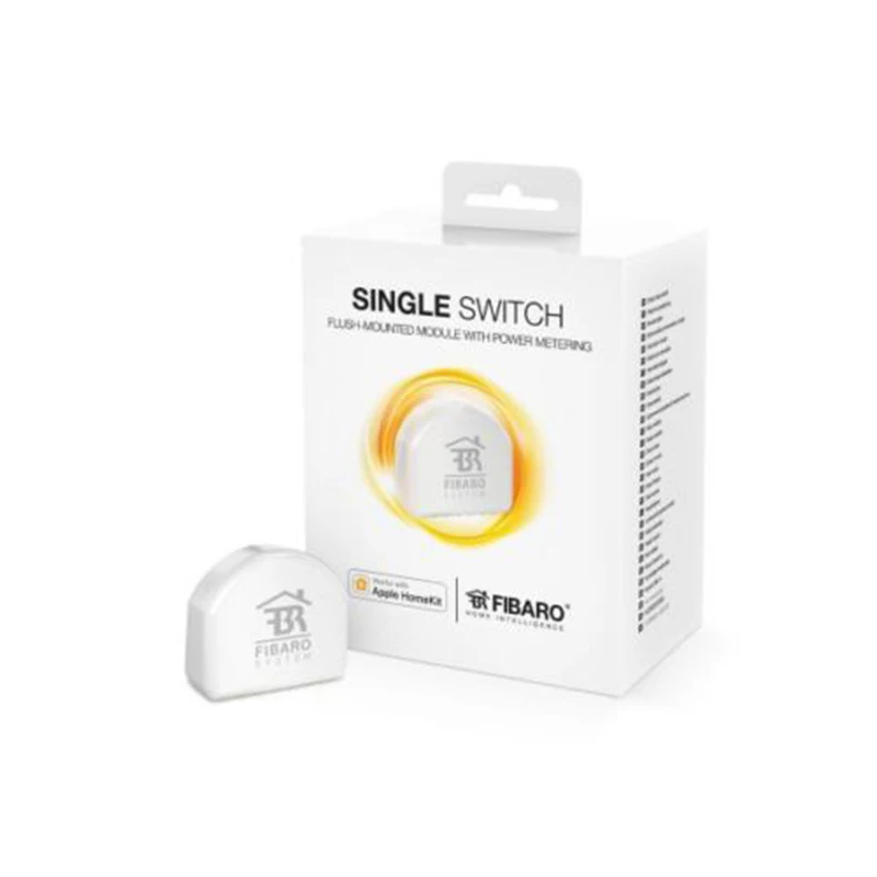 

FIBARO SINGLE SWITCH FGBHS-213 Compatible Apple HomeKit power and energy consumption metering function for home automation