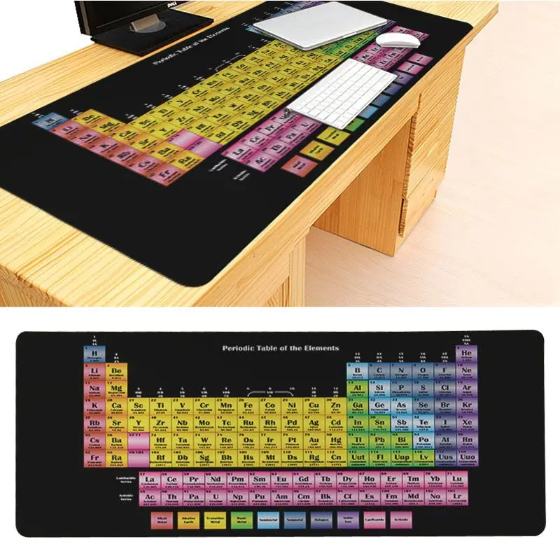  MaiYaCa New Printed Periodic Table of Elements Silicone Pad to Mouse Game Size for 300*900*2mm and 