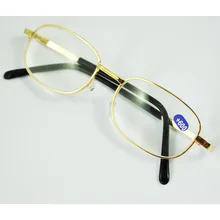 Модные стильные золотистого оттенка, металлическая оправа, дальнозоркие очки для чтения+ 6,00 для женщин/женщин MYTL