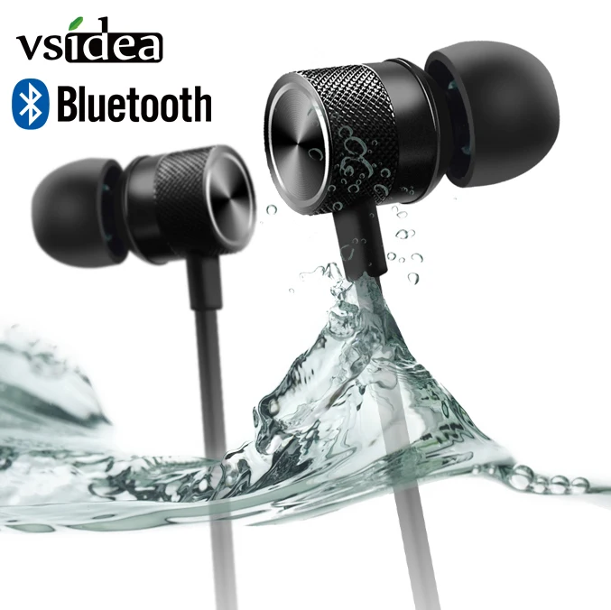 

Vsidea Wireless Bluetooth earbuds Sport running Earphone with powerful bass for music with Mic For iPhone 8 X 7 Xiaomi huawei