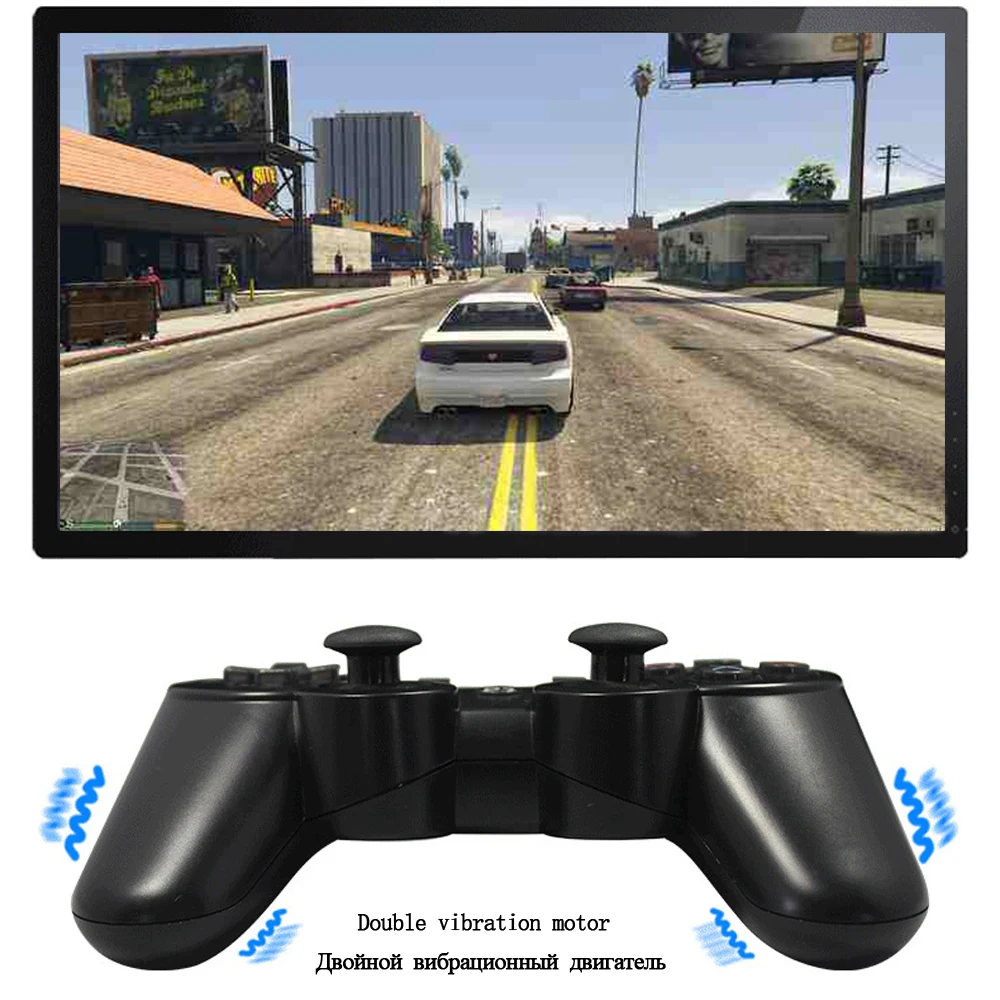 Controller For PS3 / PC /Android Mobile Phone, Wireless Bluetooth Gamepad For SONY Playstation 3 Dualshock Game Console Joystick Controller For PS3 / PC /Android Mobile Phone, Wireless Bluetooth Gamepad For SONY Playstation 3 Dualshock Game Console Joystick