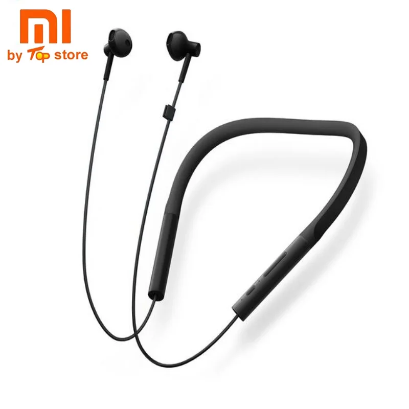 Xiaomi спортивные Bluetooth наушники-вкладыши Магнитный микрофон играть двойные динамические наушники auriculares inalambrico bluetooth на шее - Цвет: Youth version black