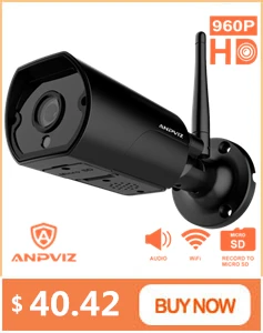 Anpviz HD 2MP Беспроводная IP камера Onvif наружная/Внутренняя 1080P WiFi Bullet Camara Водонепроницаемая камера ночного видения IR Cut P2P