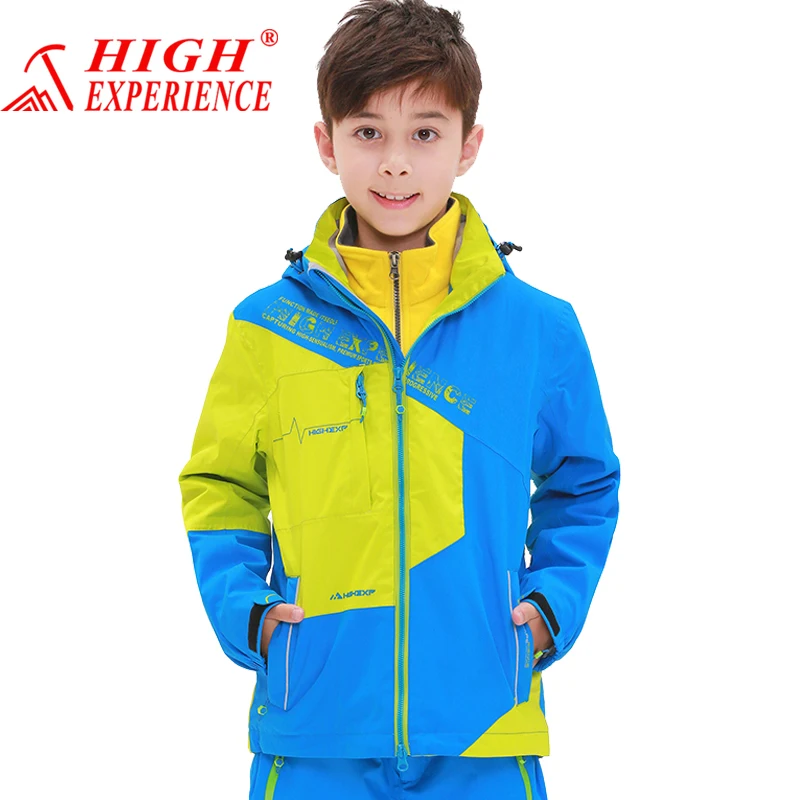 2016 Children's Jackets Three in One Winter Two piece Boys Detachable