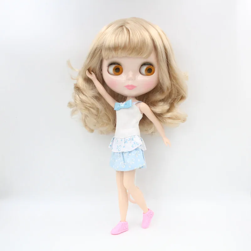 Большая скидка RBL-612 DIY кукла Обнаженная Блит подарок на день рождения для девочки 4 цвета большой глаз кукла с красивыми волосами милая игрушка