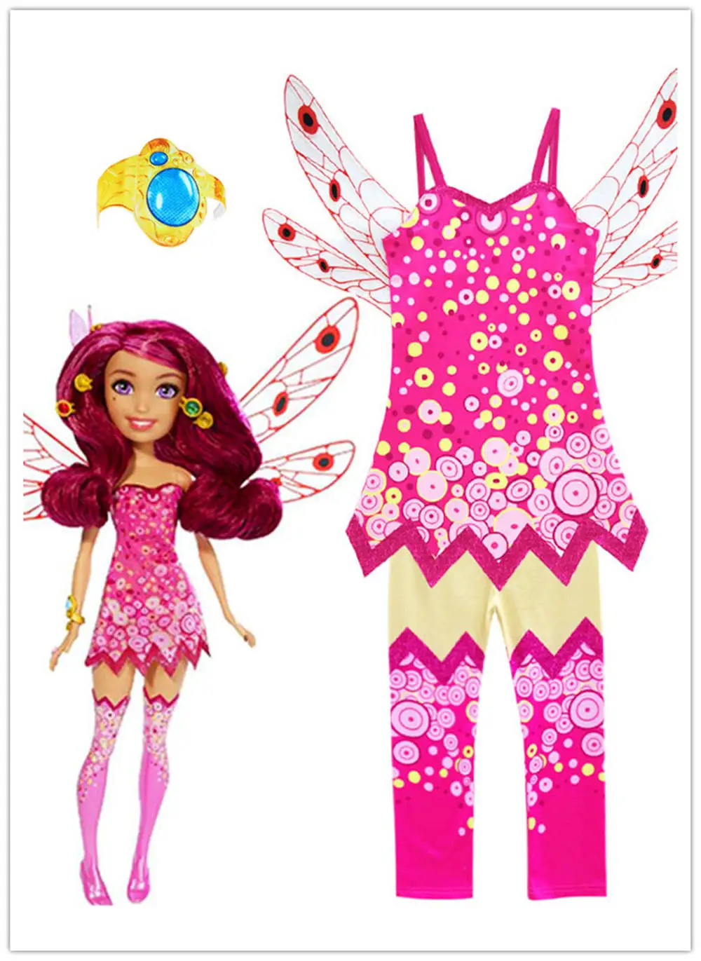 Kids-Classic-Mia-Pink-Fairy-Girls-Fancy-Dress-Costume-Party-Outfit-Mia-cosplay-costume