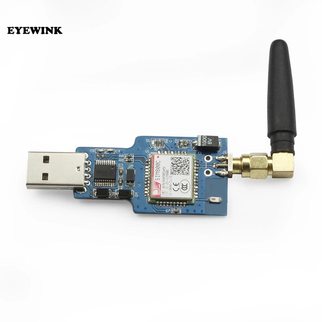 

USB To GSM GPRS SIM800C Wireless Bluetooth Computer Control Calling With Antenna Wireless Module Quad-Band
