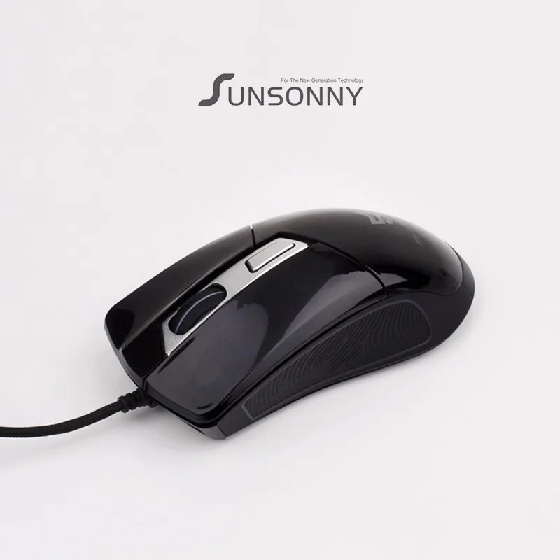 Sunsonny w-m20 проводной 6400 Точек на дюйм USB Мышь Прохладный 7 Цвет красочные полупрозрачные трещина дыхание лампа игровой офис домой ноутбука