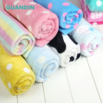 

GUANDIN,Colorful Fleece Flannel Fabric Cartoon Soft Blanket DIY For Sewing Warm Garment Pajamas Craft Printed Manual cloth Home