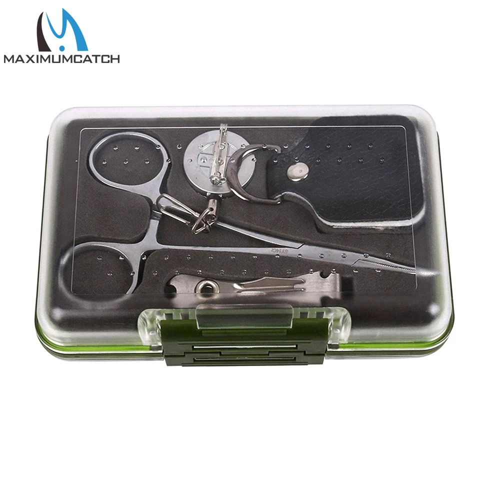 

Maximumcatch Fly Fishing Tool Kit with Waterproof Box Stream Accessory Forceps & Retractor & Nipper&Fly Box Flies
