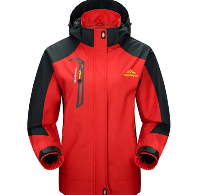 Winter jacket for men in light Red / golden color