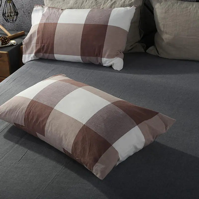 Solstice домашний текстиль модный простой и удобный дышащий Моющийся хлопок один предмет наволочка постельные принадлежности - Цвет: 18
