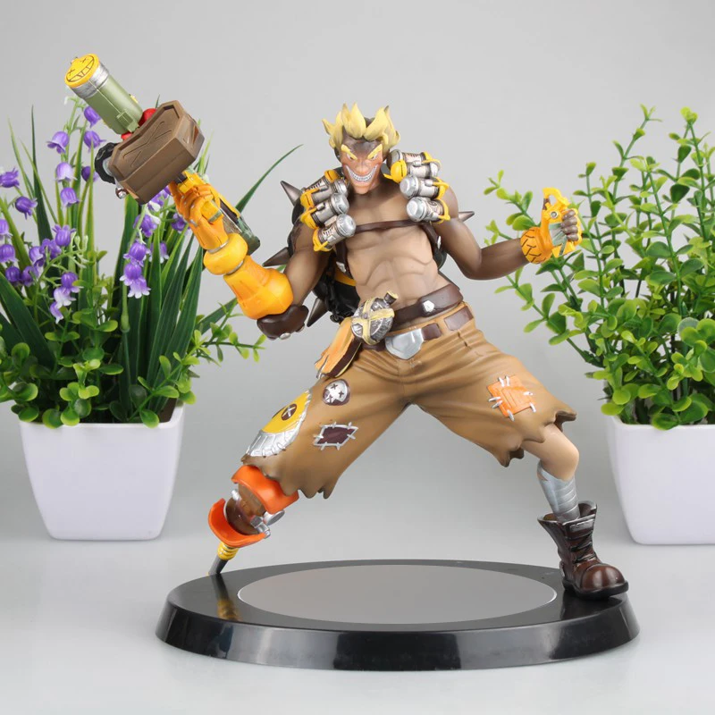 

23cm Over Watch OW Game Junkrat JAMISON FAWKES PVC Action Figure Statues PVC Toys Model Gift