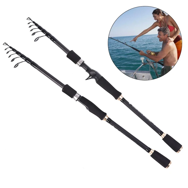 Special Offers Telescopic Lure Fishing Rod Spinning Casting Type Anti-scratch Paint Carbon Fishing Tools ALS88