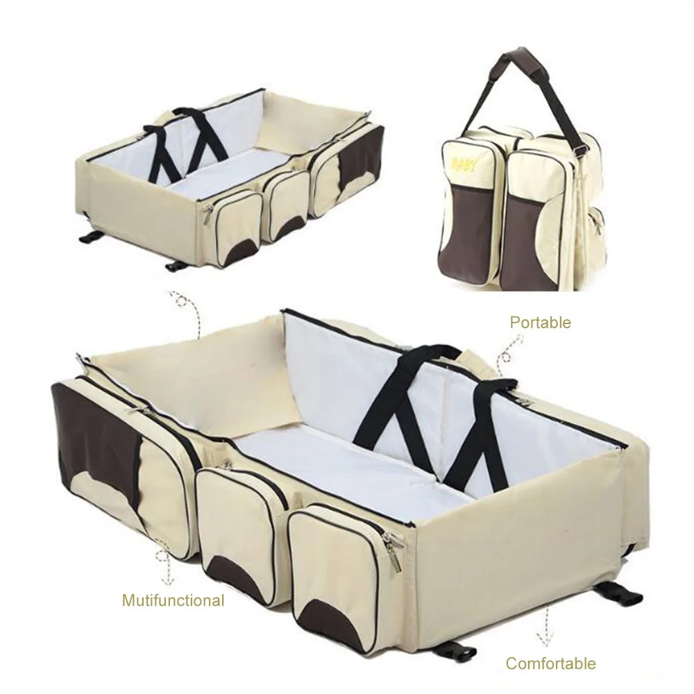 

Multi-function Travel Two Use Multifunction Portable Foldable Baby Crib Changing Diapers Mummy Pack for Newborns Baby