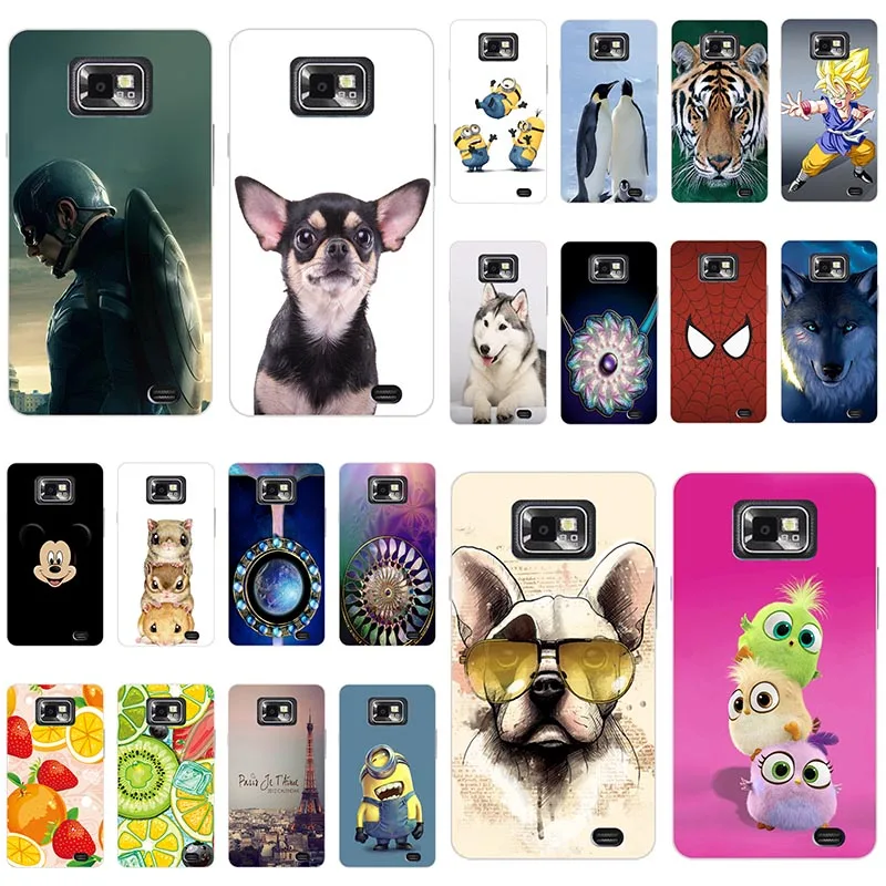

Fashion Soft Silicone Protect Case For Samsung Galaxy S2 i9100 S2plus i9105 UV Printing Rose Patterned Cover Phone Back Shell