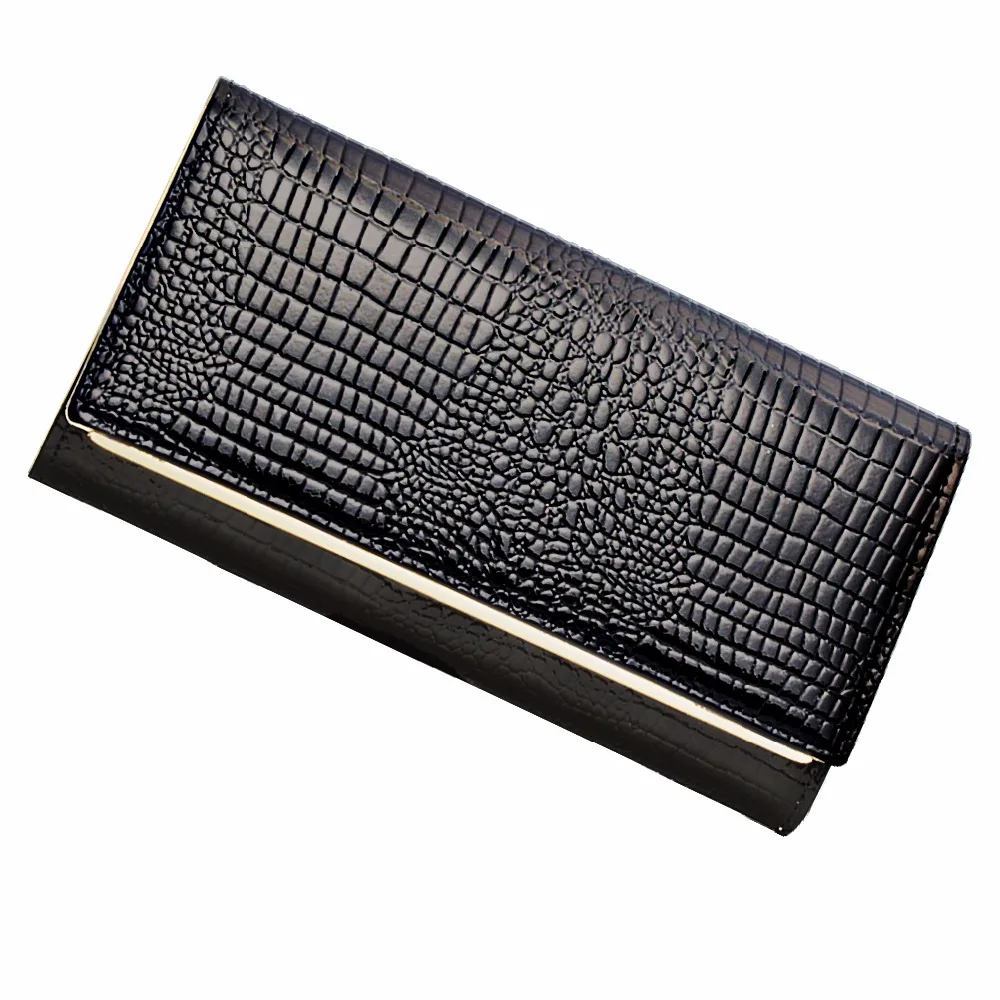 

AOEO Hand Holdings Women Wallets Long Design With Phone Pocket 6 Color Black Gold Ladies Lock Coin Purse Luxury Wallet Female