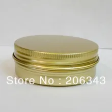 100 г Золотая алюминиевая баночка для крема, косметический контейнер, контейнер с тенями для глаз, прочный контейнер, банка для маски, косметическая банка, косметическая упаковка