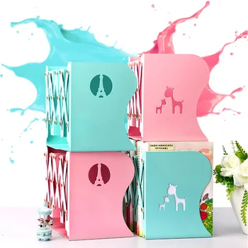 

Students hollow bookstand metal folding iron bookstand creative desktop telescopic bookstand