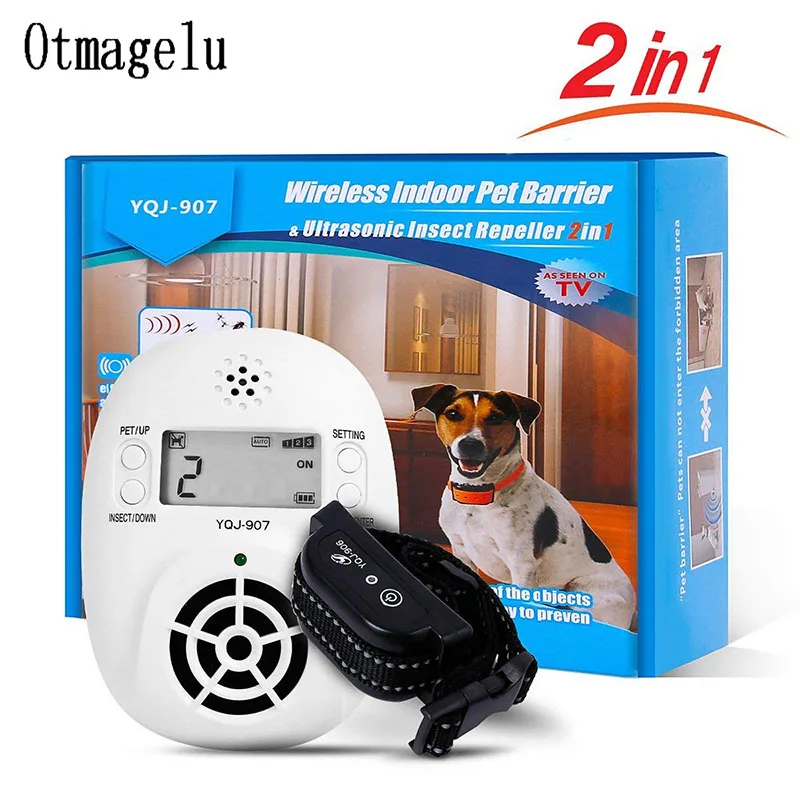 2 in 1 Wireless Electronic Pet Dog Fence Indoor Pet Barriers Management