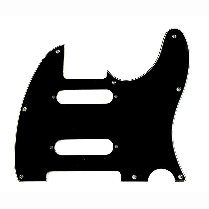 

Pleroo Custom Guitar Parts - For 62 Nashville 2 Strat singles Tele Guitar Pick guard Scratch Plate, 3Ply Black