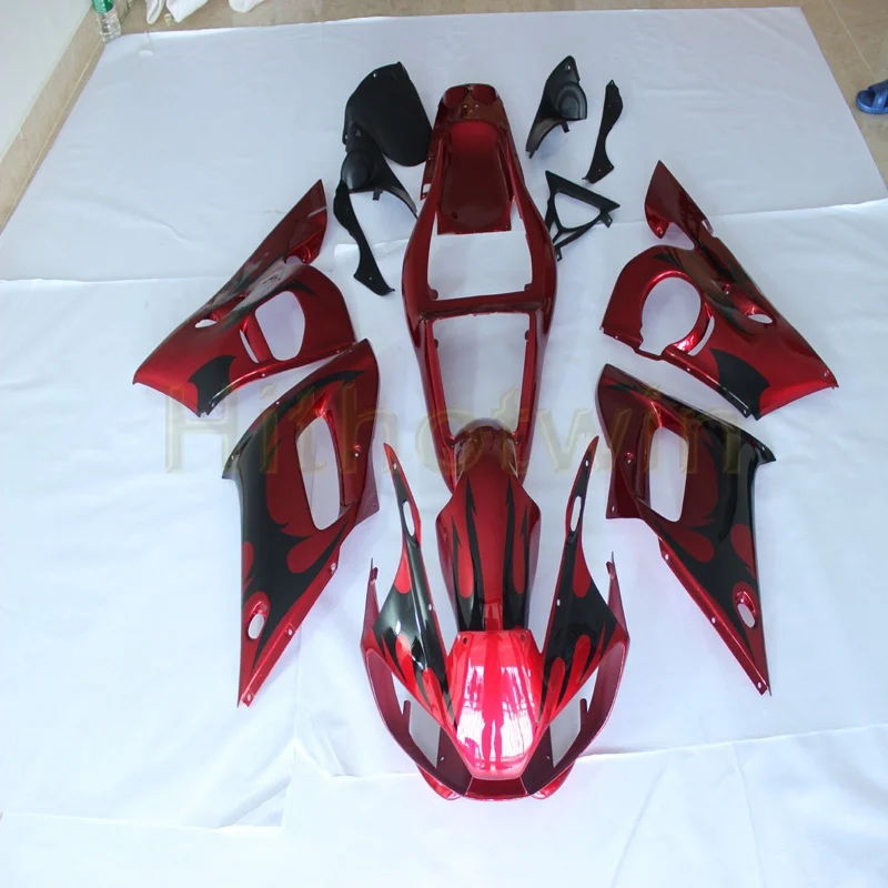 Заказной мотоцикл Артикул для Yamaha YZF R6 1998 1999 2000 2001 2002 YZF-R6 мотор панели+ Болты+ синий ABS обтекатель - Цвет: H