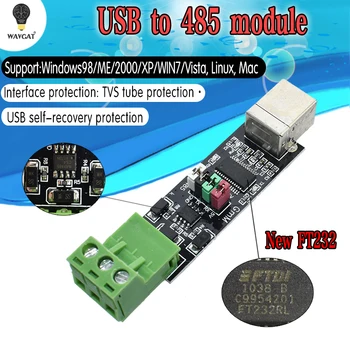 

WAVGAT USB 2.0 to TTL RS485 Serial Converter Adapter FTDI Module FT232RL SN75176 double function double for protection Top Sale