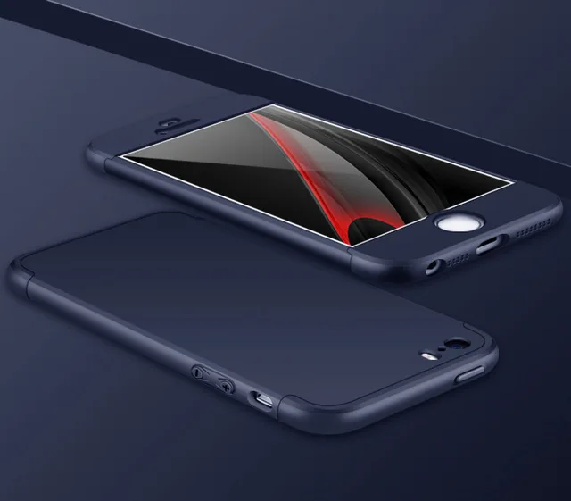 200 шт./лот полное покрытие 360 Степень защиты матовый черный чехол для iPhone 6 6s, 7, 7 Plus, 8, 8 Plus