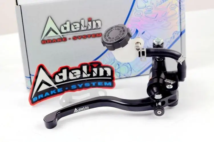 Универсальный 17,5 мм для Adelin PX1 мотоцикл тормозной насос сцепления Главный цилиндр рычаг прямое нажатие Ручка для Yamaha Kawasaki ninja - Цвет: Black right