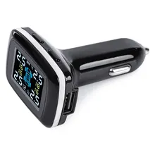 TPMS Car Tire Pressure Alarm Monitoring System Wireless LCD Display Car 4 External Sensor Alarm System Improve Fuel Efficiency