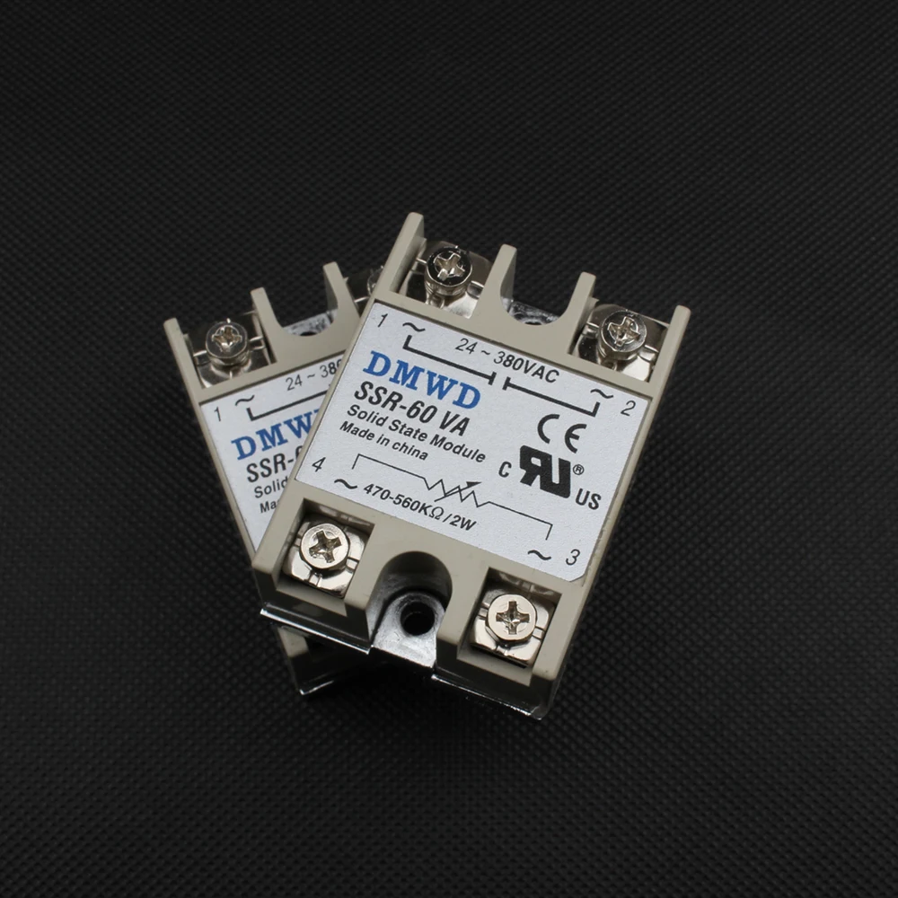 1 шт. твердотельные реле SSR-60VA 60A 500 к Ом до 24-380 В AC ССР 60VA твердотельное реле Сопротивление Регулятор