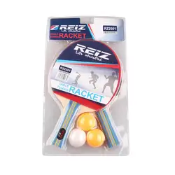 REIZ короткие или Длинные ручки встряхнуть-рука настольный теннис комплект 2 ракетки + 3 мячей пинг-понг весло настольный теннис ракетки Лидер