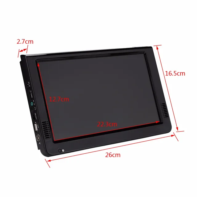 LEADSTAR HD Portable TV 10inch Digital Analog LED Televisions Support SD Card USB Audio Car Television DVB-T DVB-T2 AC3
