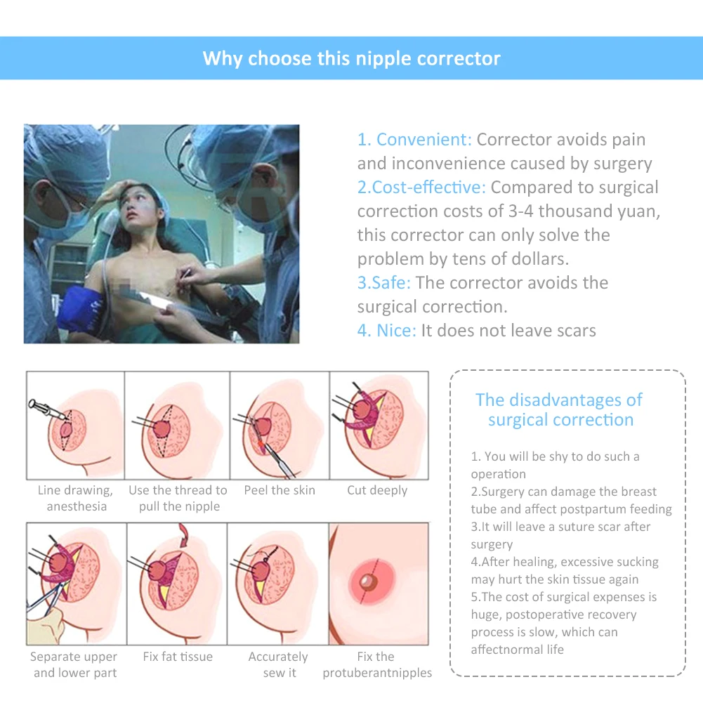 Корректор для сосков Силиконовое тяговое устройство для материнского кормления сосков корректор сосков