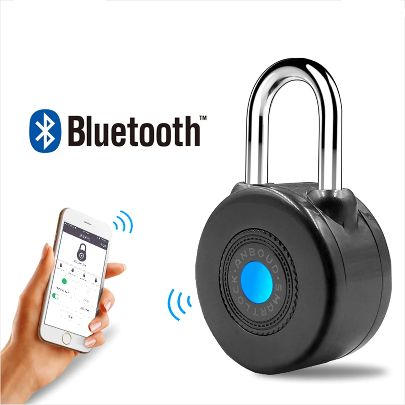 

Newest Bluetooth Smart Lock Anti Theft Alarm Lock for Cycling Motorycle Door with APP Control