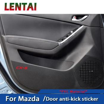

LENTAI Auto Dust Proof Door Cushion Anti Kick Pads Mats Stickers Car-styling For Mazda 3 6 CX-5 CX-4 Atenza Axela Accessories