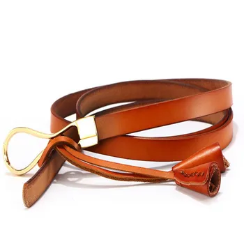 

BESTYBT 2018 New Simple Dress Thin Section Decoration Ladies Fashion Accessories Wild Alloy Buckle Elastic Belt Hot S