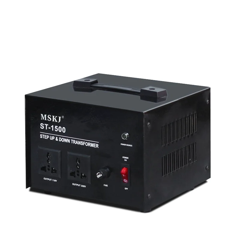 

ST-1500VA Copper single phase transformer AC power converter 220V to 110V 100V 1000W for imported Japan North America appliances