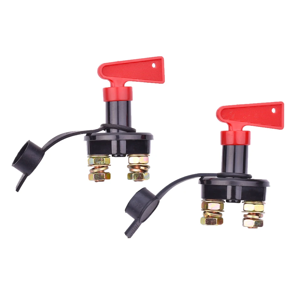 Buy car batttery switch DC60V 400A Rotary Switches 10mm Screw for Racing car