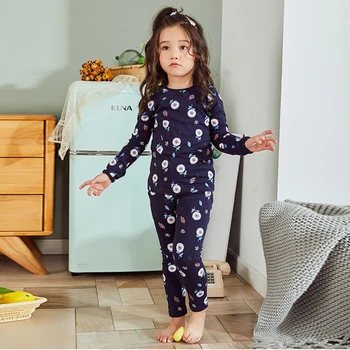 

Kids Girls Pajamas Sets Autumn Winter Long Sleeve Nightwear Home Clothes 2PC Underwear Set Toddler Kids Casual Pjs Thermal Set