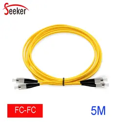 50 шт./лот FC-FC FTTH волоконно-оптический кабель 5 м 3,0 мм SM Simplex Mode Fiber патч-кабель 5,0 м FC-FC патч-корд