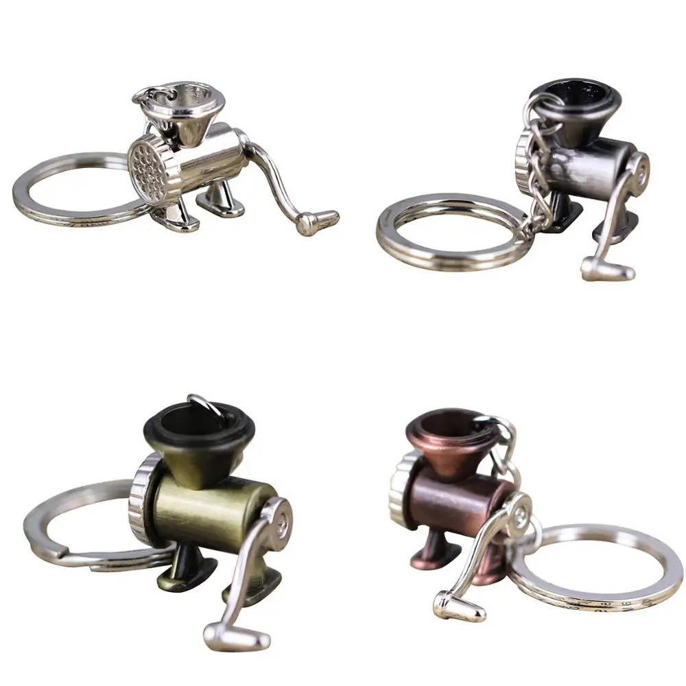 

Shakable Handle Mincer Model Keychain Creative Fashion Accessories Keyring Key Chain Ring Keyfob Keyrings Rings