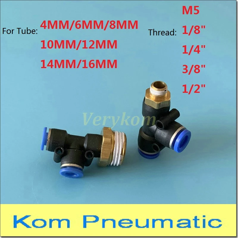 Color : 14mm, Specification : 1/8 Terminal connectors 10PCS Black Air Connector Fitting T Shape Tee 1/8 1/4 M5 3/8 1/2 BSP Male Thread Pneumatic Coupler 12mm 4mm Hose Pipe Connector Color : 14mm, Specification : 1/8 Terminal connectors 10PCS Black Air Connector Fitting T Shape Tee 1/8 1/4 M5 3/8 1/2 BSP Male Thread Pneumatic Coupler 12mm 4mm Hose Pipe Connector